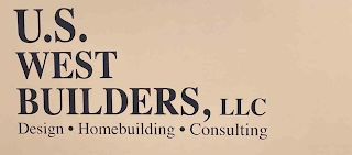 U.S. WEST BUILDERS, LLC DESIGN · HOMEBUILDING · CONSULTING logo