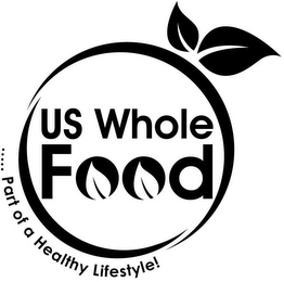 US WHOLE FOOD, .....PART OF A HEALTHY LIFESTYLE logo
