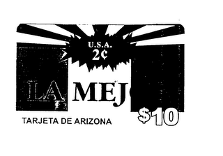 USA 2 LA MEJOR TARJETA DE ARIZONIA $10 logo