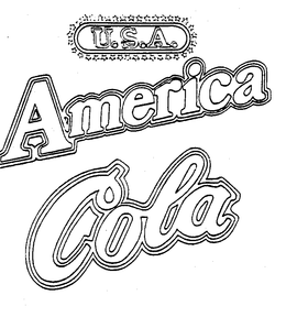 U.S.A. AMERICA COLA logo