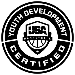 USA BASKETBALL YOUTH DEVELOPMENT CERTIFIED logo