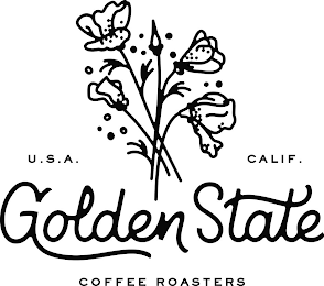U.S.A. CALIF. GOLDEN STATE COFFEE ROASTERS logo