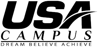 USA CAMPUS DREAM BELIEVE ACHIEVE logo