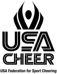 USA CHEER USA FEDERATION FOR SPORT CHEERING logo