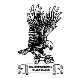 USA CONFEDERATION ROLLER SKATING logo