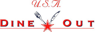 U.S.A. DINE OUT logo