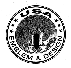 USA EMBLEM & DESIGN MADE IN U.S.A logo