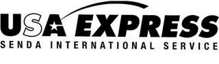 USA EXPRESS SENDA INTERNATIONAL SERVICE logo