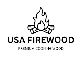 USA FIREWOOD PREMIUM COOKING WOOD logo