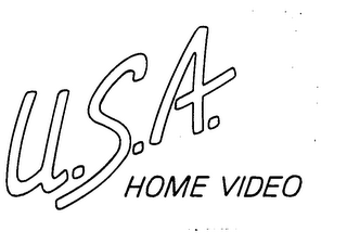 U.S.A. HOME VIDEO logo