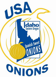 USA IDAHO EASTERN OREGON SPANISH SWEET ONIONS logo