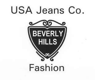 USA JEANS CO.  BEVERLY HILLS FASHION logo