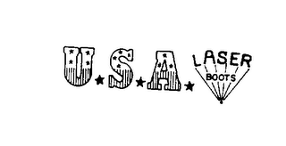 U.S.A. LASER BOOTS logo