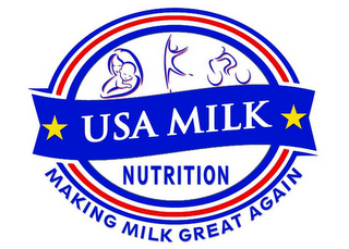 USA MILK NUTRITION MAKING MILK GREAT AGAIN logo