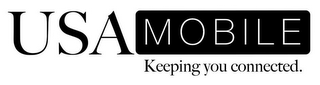 USA MOBILE KEEPING YOU CONNECTED. logo