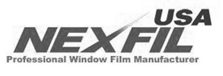 USA NEXFIL PROFESSIONAL WINDOW FILM MANUFACTURER logo