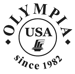 USA OLYMPIA SINCE 1982 logo