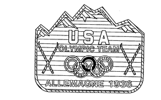 USA OLYMPIC TEAM ALLEMAGNE 1936 logo