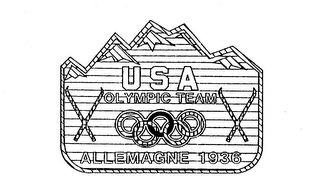 USA OLYMPIC TEAM ALLEMAGNE 1936 logo