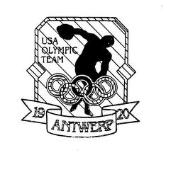 USA OLYMPIC TEAM ANTWERP 1920 logo