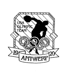 USA OLYMPIC TEAM ANTWERP 1920 logo