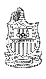 USA OLYMPIC TEAM MELBOURNE 1956 logo