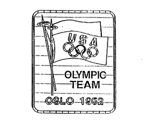 USA OLYMPIC TEAM OSLO 1952 logo