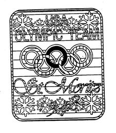 USA OLYMPIC TEAM ST. MORITZ 1948 logo
