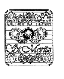 USA OLYMPIC TEAM ST. MORITZ 1948 logo
