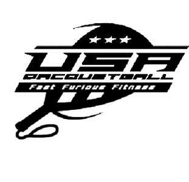 USA RACQUETBALL FAST FURIOUS FITNESS logo