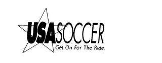 USA SOCCER GET ON FOR THE RIDE. logo