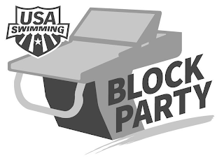 USA SWIMMING BLOCK PARTY logo