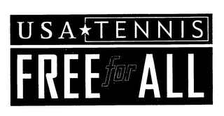 USA TENNIS FREE FOR ALL logo