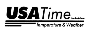 USA TIME BY AUDICHRON TEMPERATURE & WEATHER logo