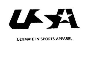 USA ULTIMATE IN SPORTS APPAREL logo