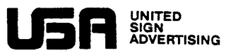 USA UNITED SIGN ADVERTISING logo