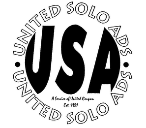 USA UNITED SOLO ADS A SERVICE OF UNITED COUPON EST. 1981 logo