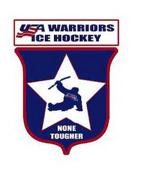 USA WARRIORS ICE HOCKEY NONE TOUGHER logo