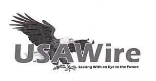 USA WIRE SOARING WITH AN EYE TO THE FUTURE logo