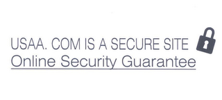 USAA.COM IS A SECURE SITE ONLINE SECURITY GUARANTEE logo
