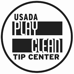 USADA PLAY CLEAN TIP CENTER logo
