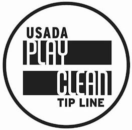 USADA PLAY CLEAN TIP LINE logo