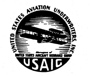 USAIG UNITED STATES AVIATION UNDERWRITERS, INC. MANAGERS OF UNITED STATES AIRCRAFT INSURANCE GROUP logo