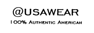 @USAWEAR 100% AUTHENTIC AMERICAN logo