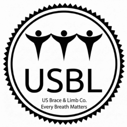 USBL US BRACE & LIMB CO. EVERY BREATH MATTERS logo