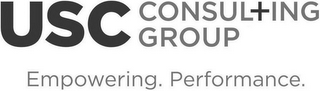 USC CONSULTING GROUP EMPOWERING. PERFORMANCE. logo