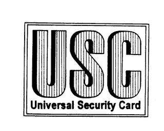 USC UNIVERSAL SECURITY CARD logo