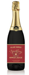 USDA ORGANIC VILLAGE HARVEST SPARKLING ORGANIC APPLE JUICE NO SUGAR ADDED NON-ALCOHOLIC logo