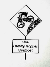USE GRAVITYDROPPER SEATPOST logo