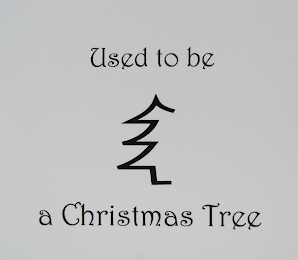 USED TO BE A CHRISTMAS TREE logo